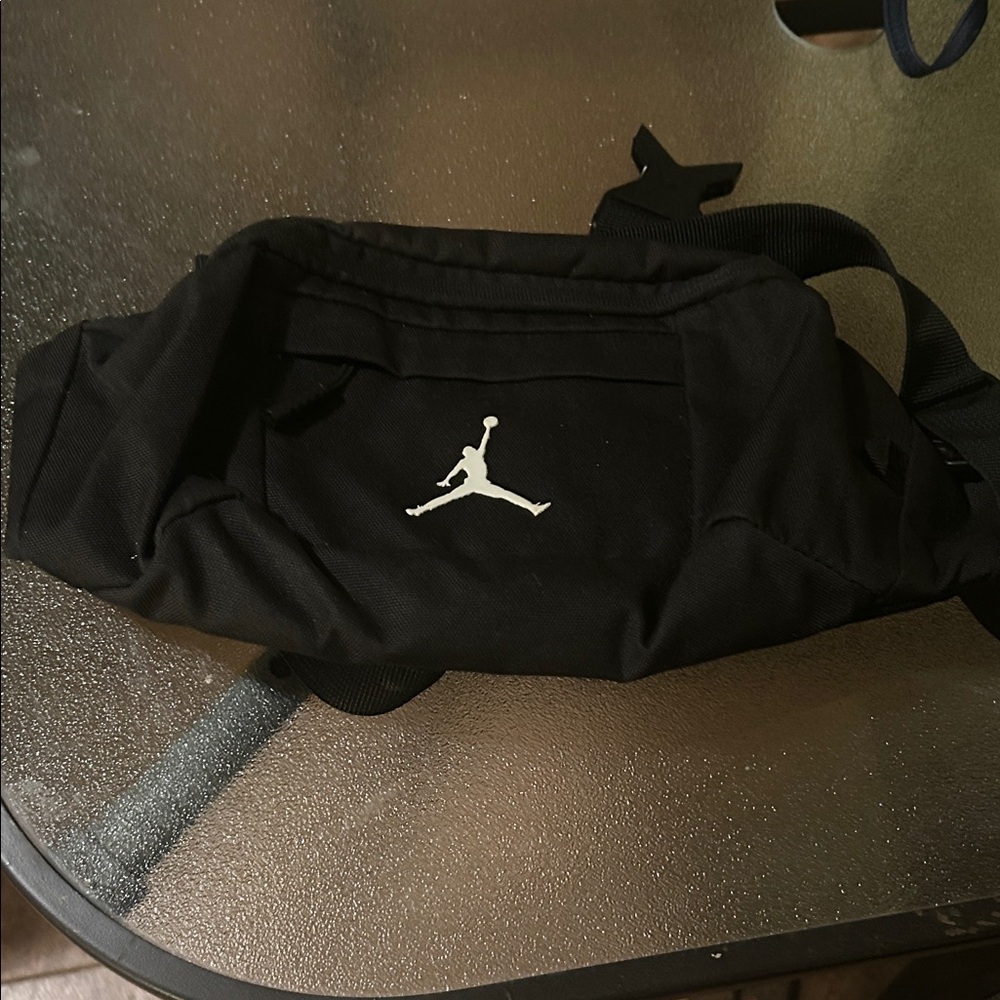 Jordan Black Belt Bag with Iconic Logo